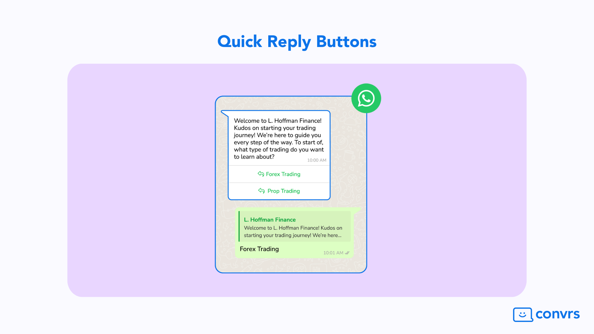 Quick Reply Buttons for Lead Qualification to increase conversion rates and reduce customer acquisition costs